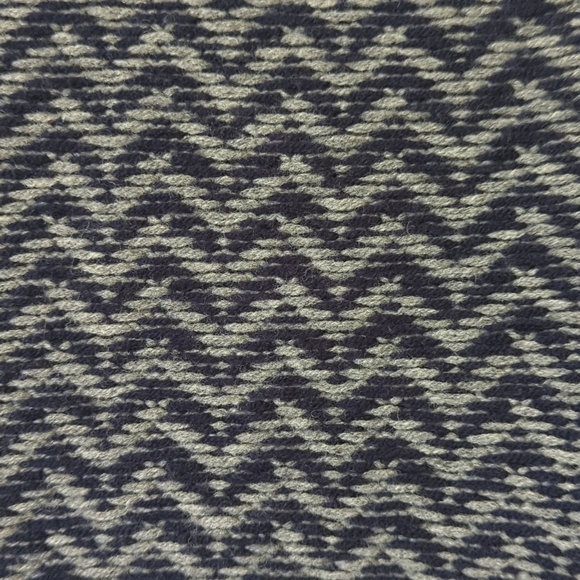 Madewell Merino Wool Reverse Herringbone Knit Crewneck Sweater Gray Navy XS - Picture 6 of 12